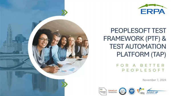 PeopleSoft Test Framework - Best Practices and Tips for Efficient Testing
